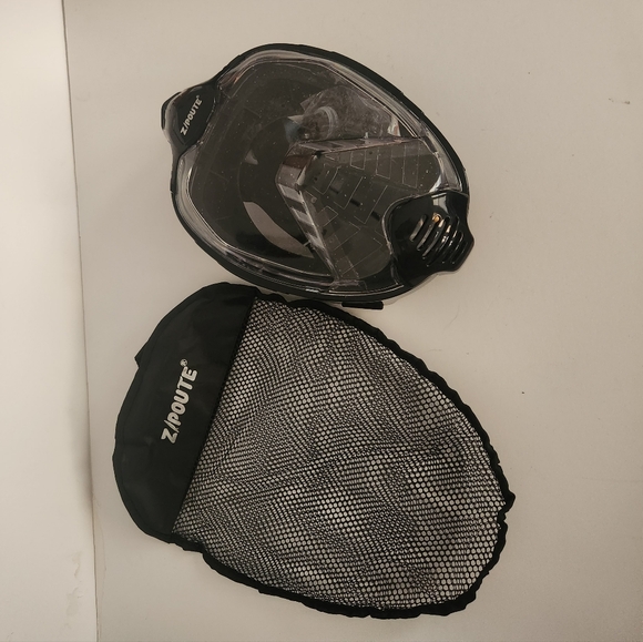 Zipoute Snorkel Mask Full Face, Full Face Snorkel Mask Adult and Kids New in Bag - Picture 3 of 13